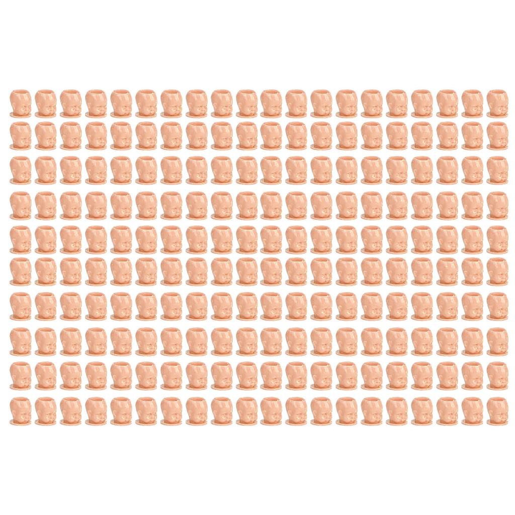 200pcs Tattoo Ink Cups Doll Shaped 20mm Height Flat Base Easy Ink Dipping Color Pigment Cups for