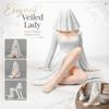 Collectible Figurine Sitting Female Character Statue with Veil Detailed Sculpted Pose for Display Shelf Decoration or Gift Collectibles
