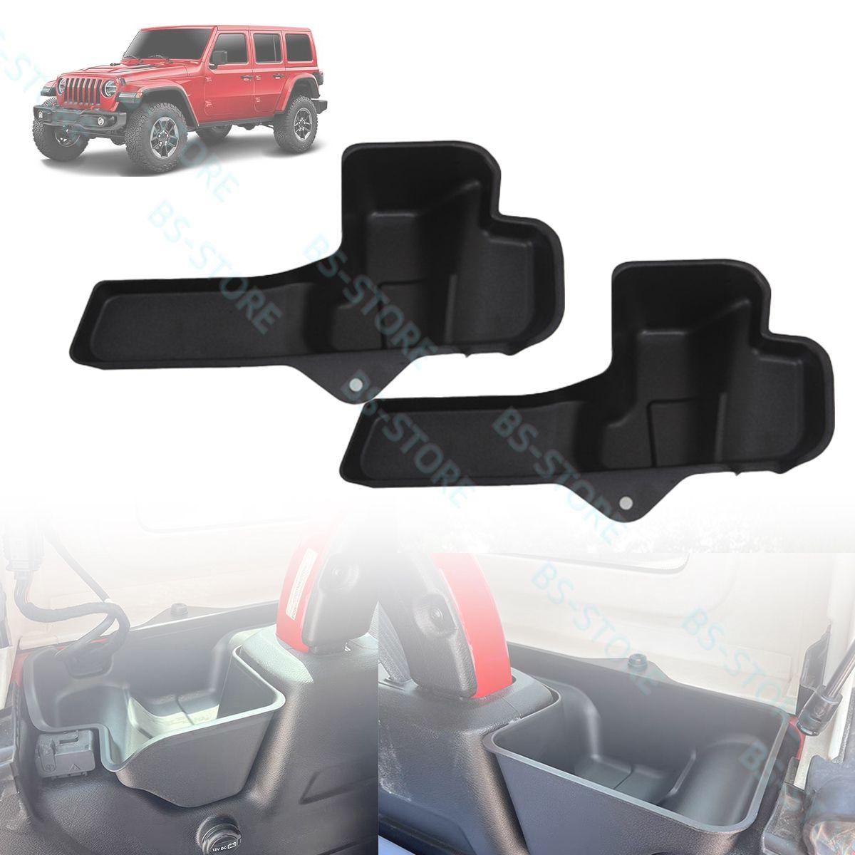 

2 шт. Автомобильный органайзер для хранения в колесных нишах, органайзер для багажника, подходит для Jeep Wrangler JL 2018-2025, задний ящик для хранения, лоток, аксессуары