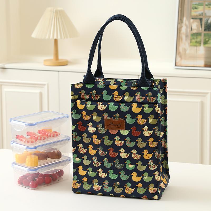 New cartoon waterproof handbag, lunch box bag, handbag for mothers, study bag, work lunch bag, file bag