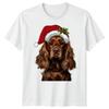 Spaniel Dog Christmas Holiday Animals Unisexs Unisexs Graphic Tee Festive Tee