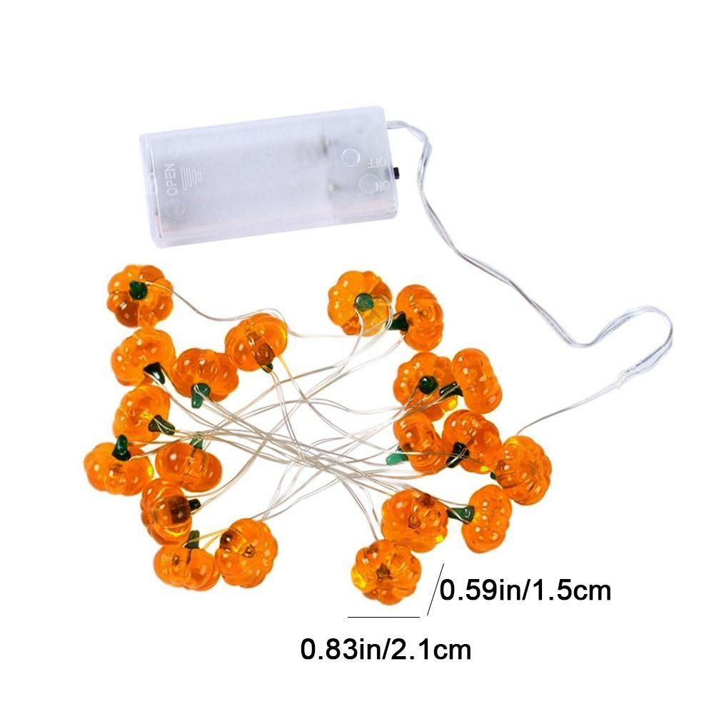 3D Pumpkin Light Hanging Halloween LED String Light Pumpkin Lantern String Saints' Day