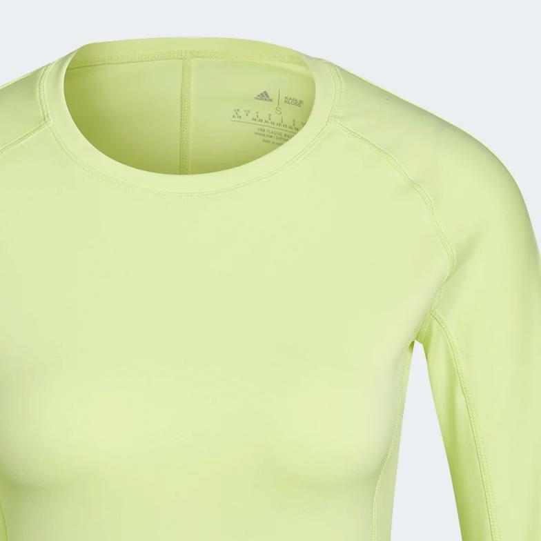Adidas Fashion Hollow Sports Round Neck Striped Slim Fit Breathable Long Sleeve Gym Top Women tops HB1442
