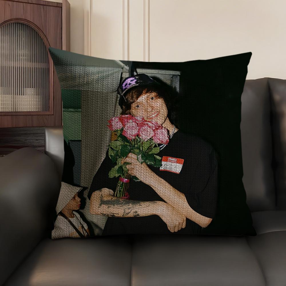 Og B-Buda Russia Rapper Cushion Cover Natural Linen Organic Fabric Double-Sided Printing Sofa Home Decor Gift Pillow Case