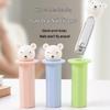 Cute Bear Anti-Splash Stainless Steel Nail Clippers with Storage & Angled Pedicure Scissors