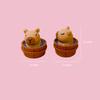 Mini Capybara Resin Miniature Figurine Resin Diy Accessories Desktop Small Ornaments Homemade Car Decoration Figurines