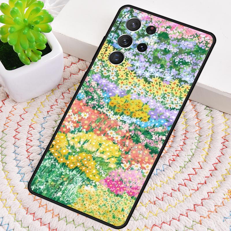 Colourful Flower Painting Art Phone Case for Samsung Galaxy note 10 pro S26 Ultra S23 S24 FE S25 S21 S22 PLUS shockproof Cove