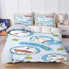 Cartoon Duvet Cover Home Blue Printed Pillowcase Set Adult Bedroom Children Comforter Bedding