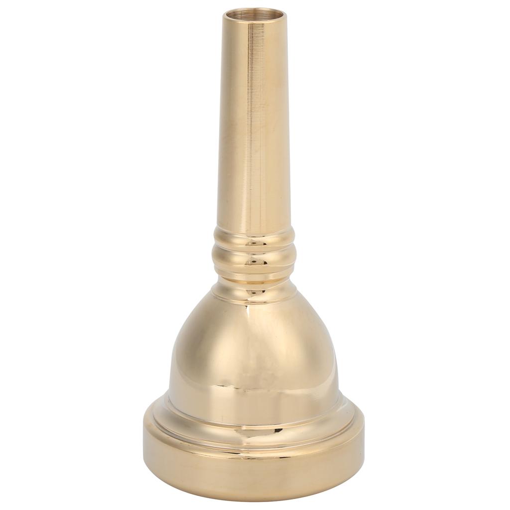1 2in Horn Mouthpiece Durable Copper Musical Instrument Accessory for Tenor TromboneGold