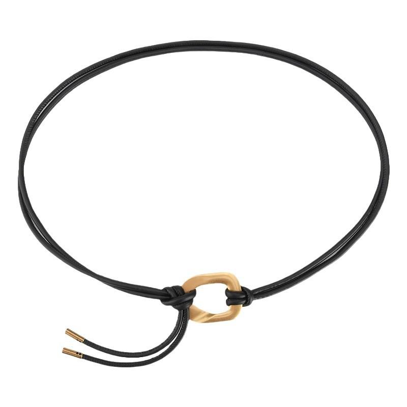 

Новая пряжка из сплава, тонкая цепочка на талию из ПУ для женщин, плетеная кожаная веревка с пальто, модная трендовая поясная веревка для женщин