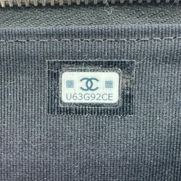 CHANEL Matelassé Caviar Skin leather Coin case black leather Used