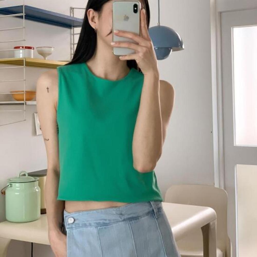 New Arrivals Open Run Pimeri Spandex Sleeveless Top