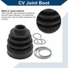 Hihaha Jeep Compatible Compass 2008-2014 2016-2017AA CV Joint Boot Kit (with Clamp) Inner Constant