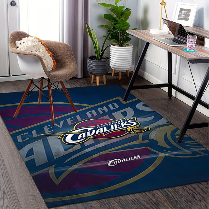 1pc Cleveland Cavaliers,Basketball Team Office Carpet Soft Polyester Entrance Carpet Washable Non sl