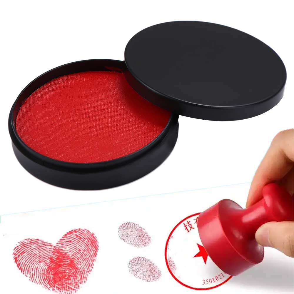 Clear Stamping Thumbprint Ink Pad Quick-drying Signing Inkpad Mini Fingerprint Ink Pad  Finance