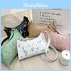 2022 Ladies Handbag Embroidered Underarm Bag Fashionable Hobo Bag Sweet Style Small Pu Shoulder Bag