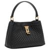 Bally Lock Me Mini Handbag Women handbags Black Gold 6313798