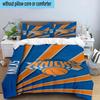 Knicks Logo Printed 3PCS Bedding Set, Includes A Duvet Cover and Two Pillowcases for Bedroom, Suitable for All Seasons Fan Gifts