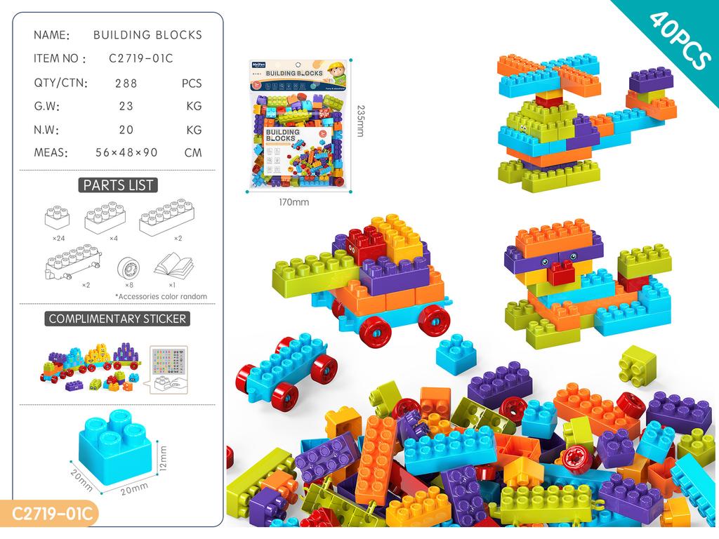 Children'S Diy Assembled Particles Building Block Kindergarten Educational Early Education 3-6 Years Old Toy Gift