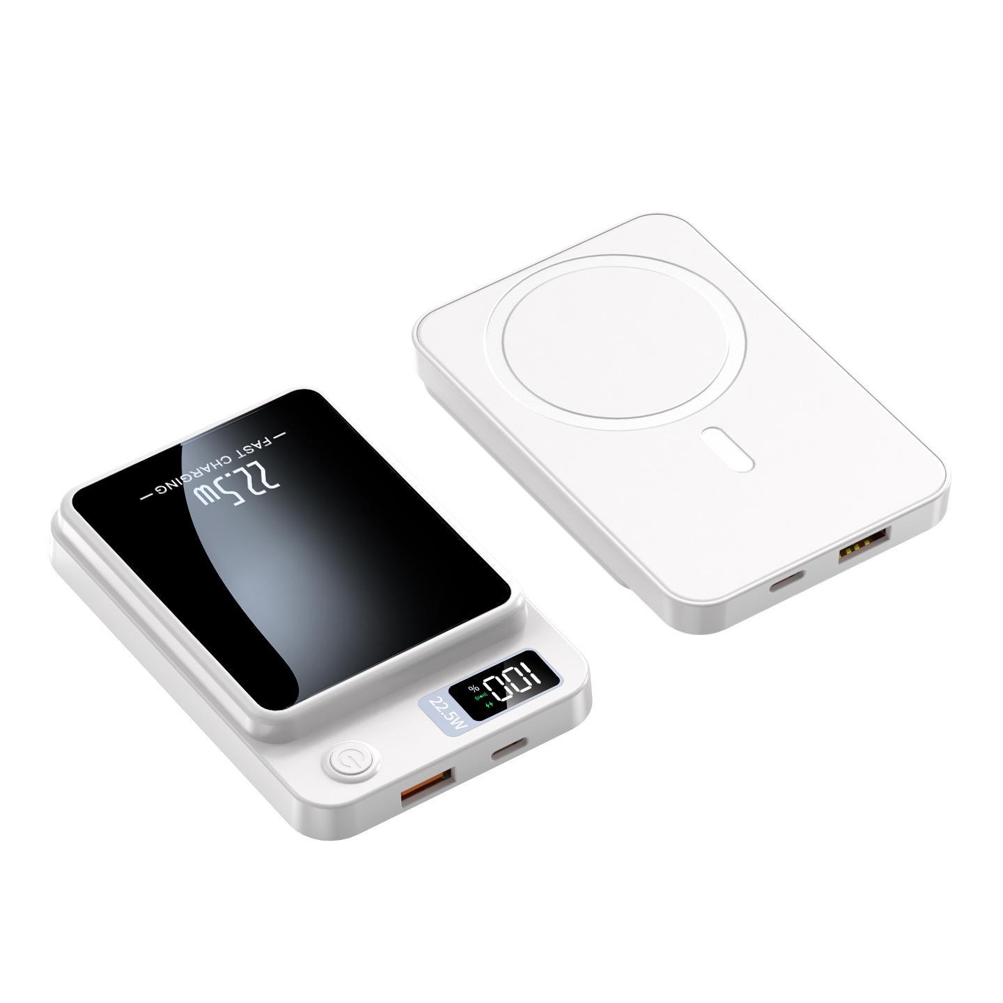 

Ультратонкий беспроводной внешний аккумулятор емкостью 10 000 мАч с магнитным креплением и быстрой зарядкой PD22.5W 10000mAh фиолетовый