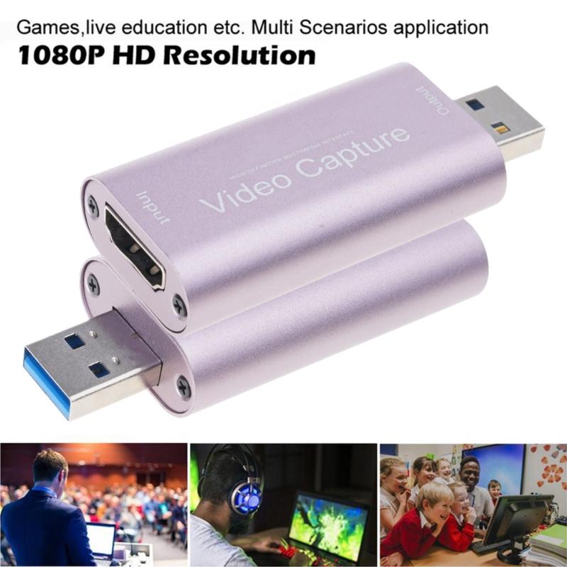 4K USB 3.0 HDMII-compatible Video Capture Card Phone Game Webcast Course Study Video Recording Board 1080P 60FPS PC