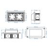 Accessories DC12V 6W Range Hood Exhaust Fan Black/White Vent Quick Exhaust Oil Suction Kitchen Vent For Motorhome