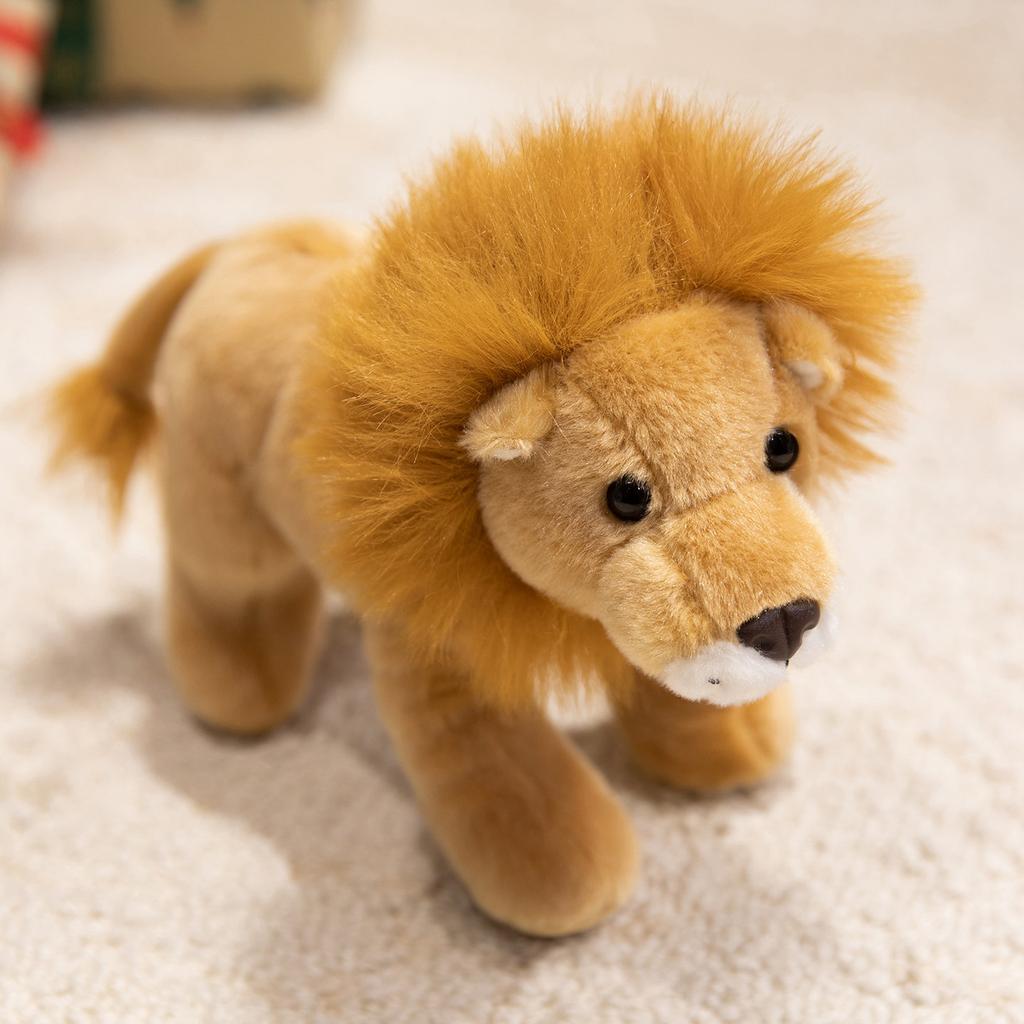 Simulation Standing Posture Forest Animal Doll Leopard Lion Plush Toy Zoo Tiger Doll