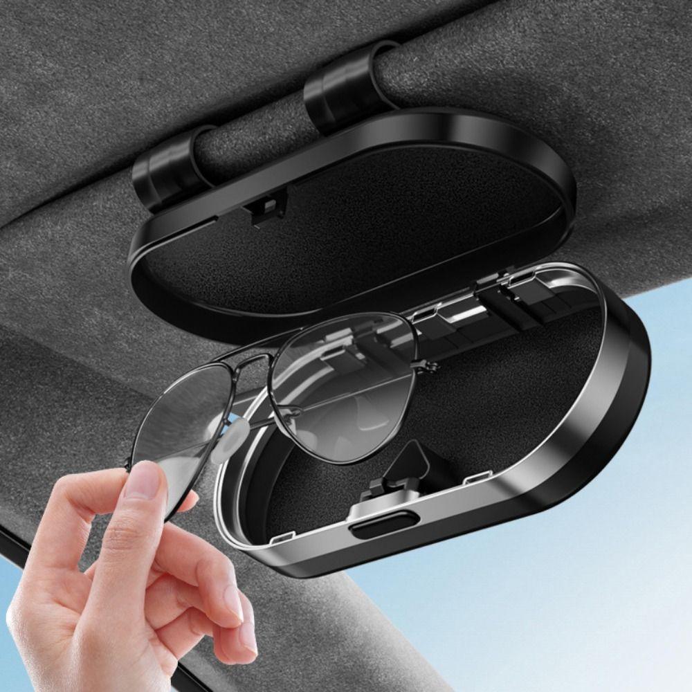 Anti-Scratch Car Visor Glasses Case Premium Car Sunglasses Holder Car Interior Accessories