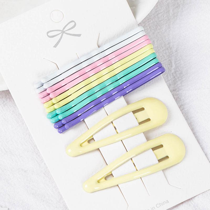 1Set Cute Candy Colors Dripping Hairpins BB Clip Girls Children Hair Clip Pin Barrette Accessories Women Kids Hairgrip Headdress