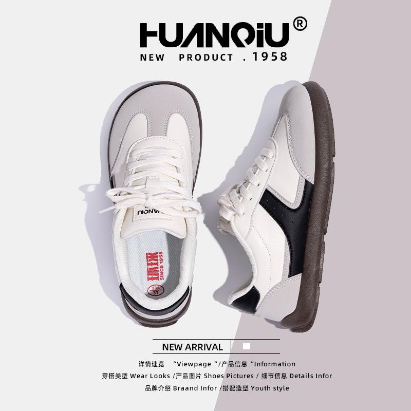 Globale klassische deutsche Trainingsschuhe mit flachem Boden für Damen ZHQ68200 Frühling neue vielseitige Schuhe Nische weichsohlige Freizeitschuhe für Damen