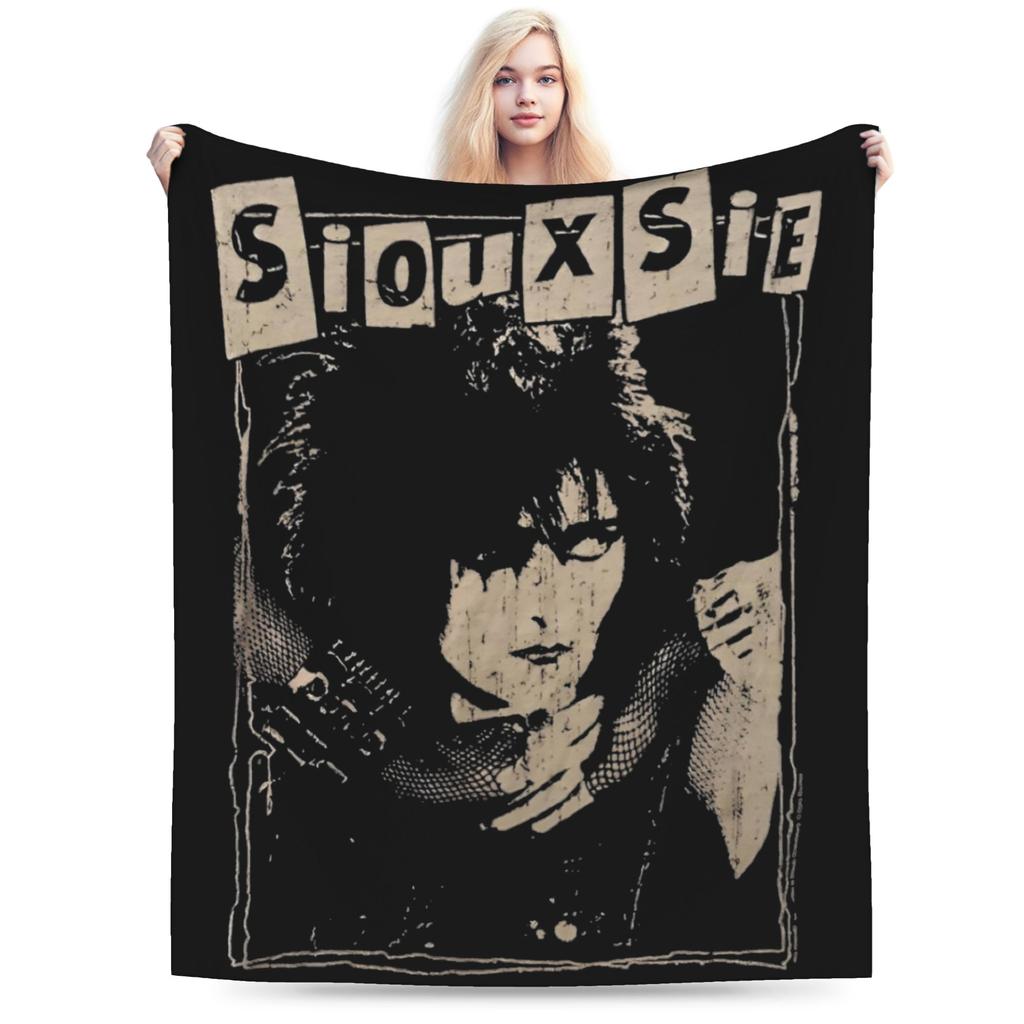 Siouxsie Sioux Susan Janet Ballion Decken Fleece Frühling Herbst Siouxsie and the Banshees Überwurfdecken für Bett Bettwäsche Überwürfe