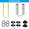 2Pcs Stainless Steel Toilet Seat Bolts Kit Rust Resistant Toilet Seat Screws  Bathroom Toilet Repair