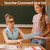 Teacher Stamps For Classroom Portable Teacher Comment Stamp 12X Creative Stamp Set Homework Comment Stamps For Assessments