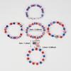 New American Flag Bracelet Red, White and Blue Beaded Bracelet American Independence Day Bracelet Wholesale