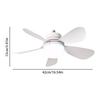 2 In 1 Hanging Fan with LED Lantern Rechargeable Electric Cordless Fan Modern Smart Cool Fan for Dining Room Bedroom Living Room