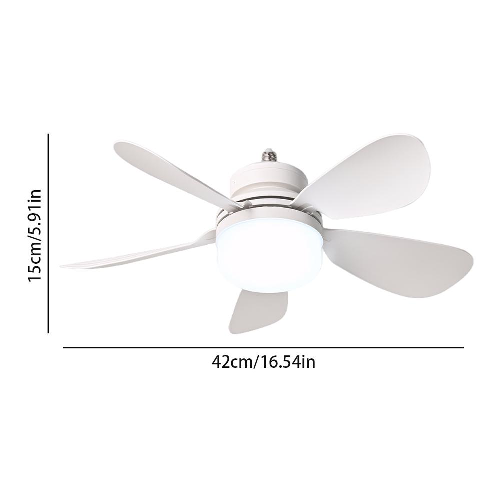 2 In 1 Hanging Fan with LED Lantern Rechargeable Electric Cordless Fan Modern Smart Cool Fan for Dining Room Bedroom Living Room