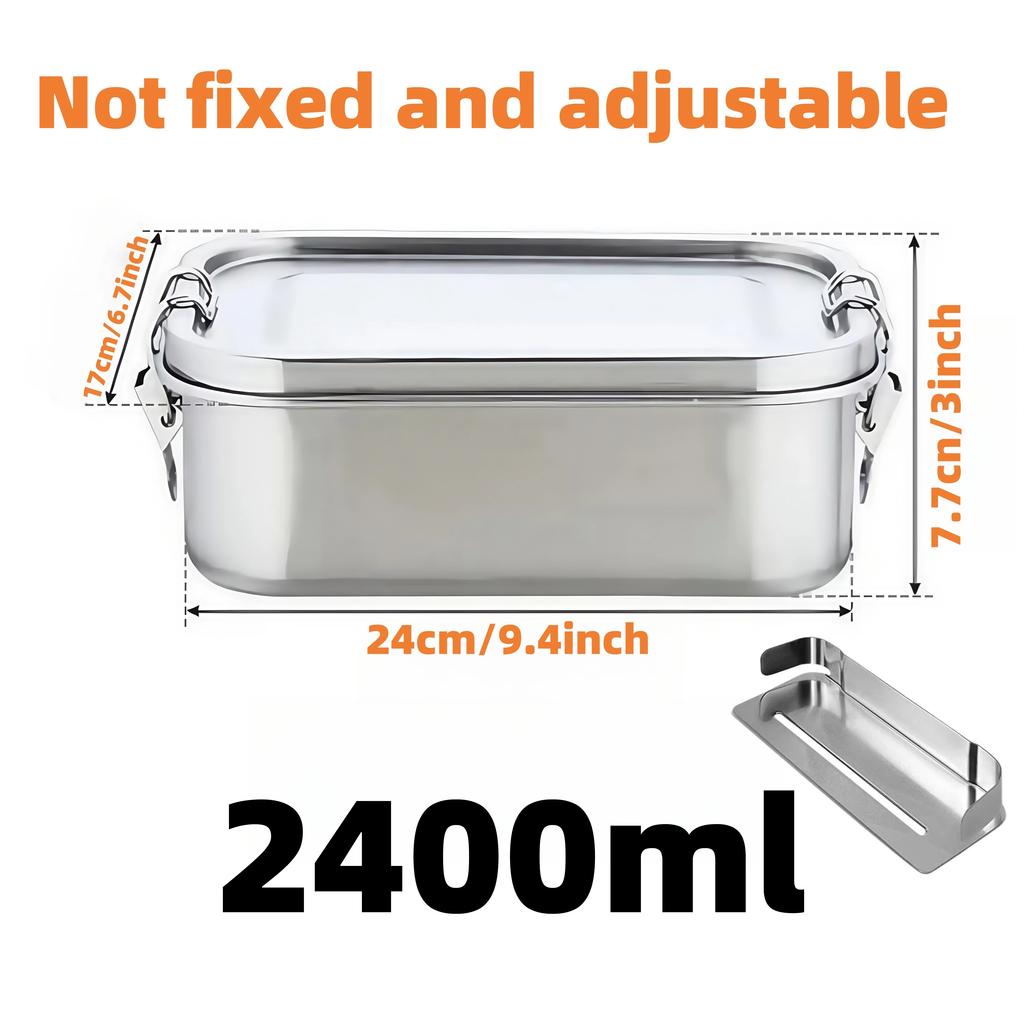 Packed bento lunch box adults, Camping lunchbox Food taper tupper airtight meal prep Side dish Sealed container Packed lunch