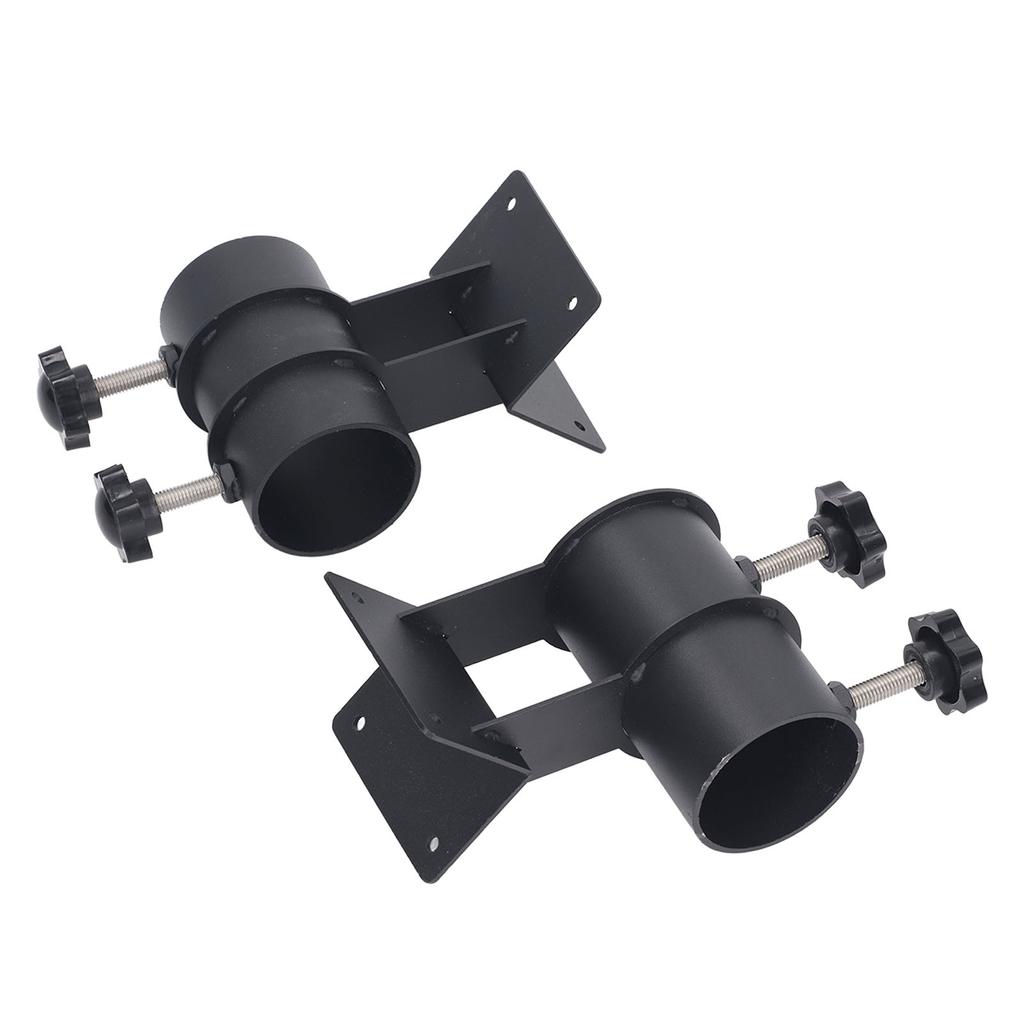 2 Pcs Patio Umbrella Side Holder Steel Parasol Umbrella Clamp Mount Fixed Clip Base for Deck