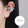 1pair Trendy Crystal Accented Ear Clip For FreeClip 1/2 Headphones Securely Fit Clip On Charm Stylish Pearls Decors
