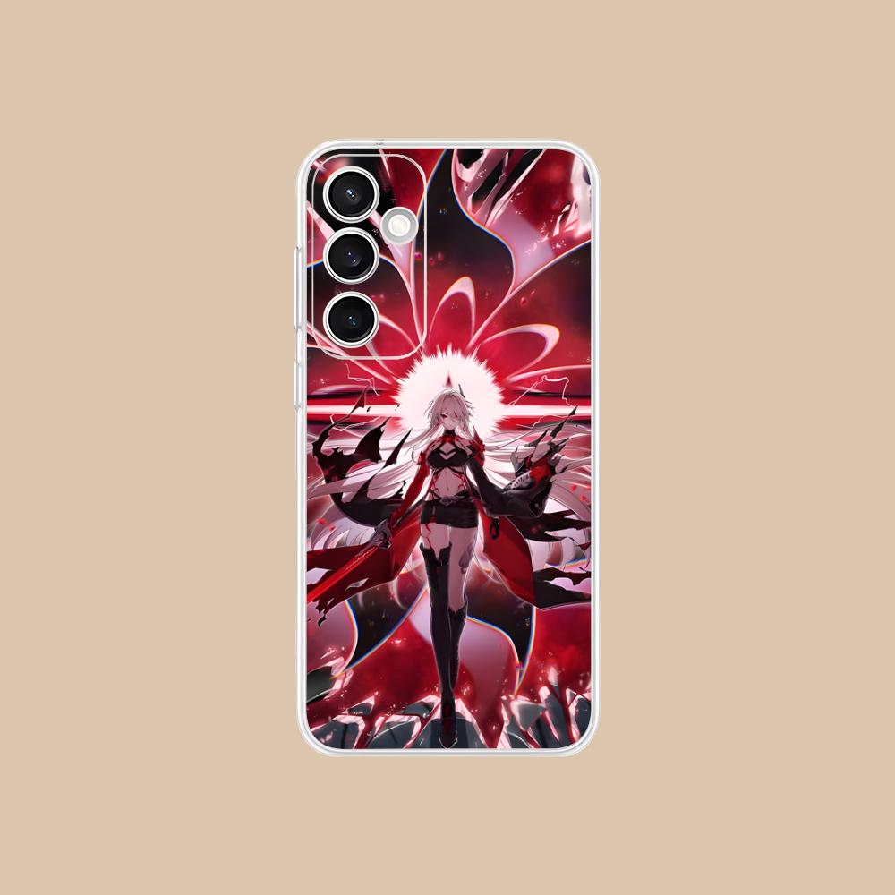 

HSR Acheron Clear Mobile Phone Case for Samsung Galaxy S25 S24 S23 S22 S21Plus FE Ultra Colorful Cover Galaxy S25