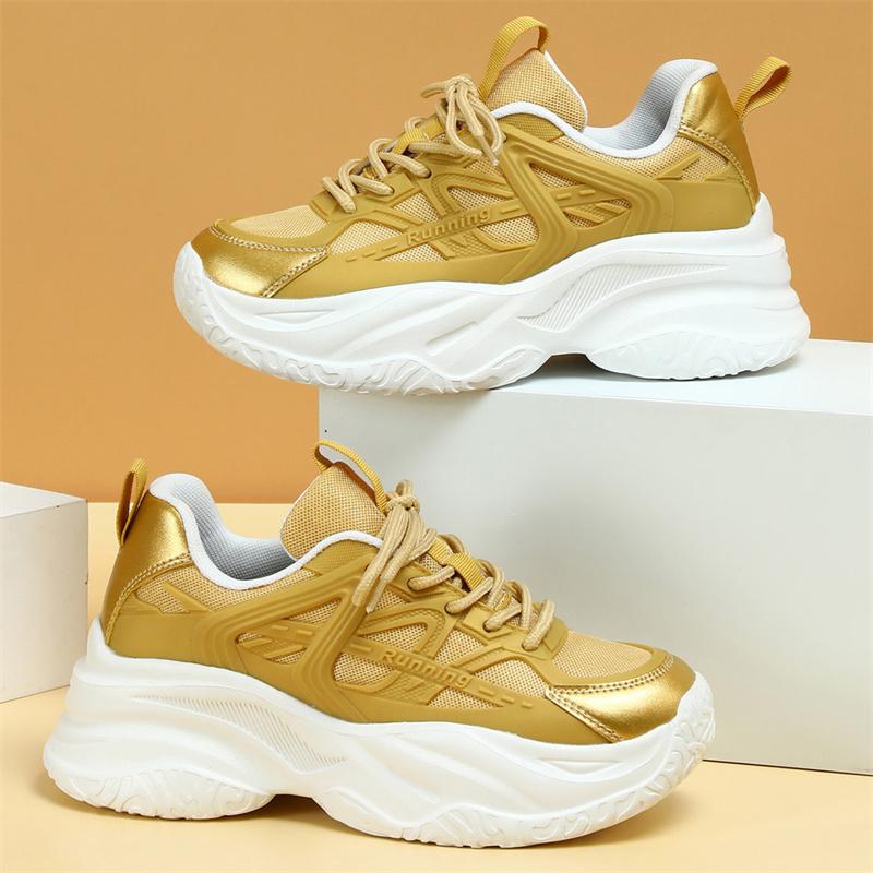 

2024 Горячая Распродажа Золотые Повседневные Кроссовки Мужские и Женские Кроссовки Для Бега Спортивные Кроссовки Дизайнерские Кроссовки На Платформе Мужские Модные Массивные Кроссовки Унисекс 38