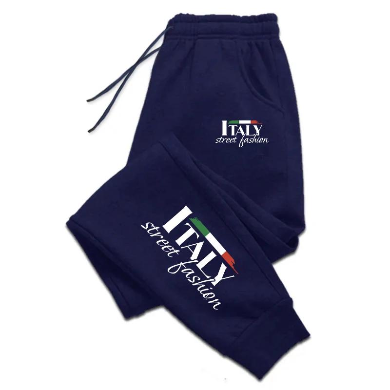 Italy Unique Printing Mens Sweatpants Daily Casual Gym Outdoors Running Trousers Sports Jogging Pants  Street Womens Pants