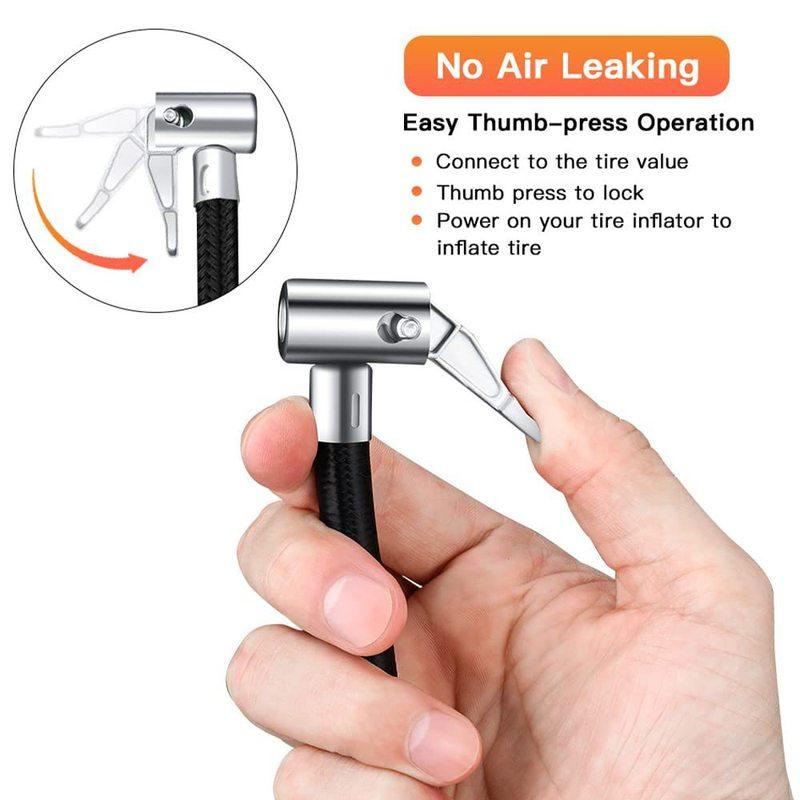 Car Quick Air Pump Extension Tube Connection Hose Tire Quick Air Pump Chuck Air Tube Set Pump Accessories