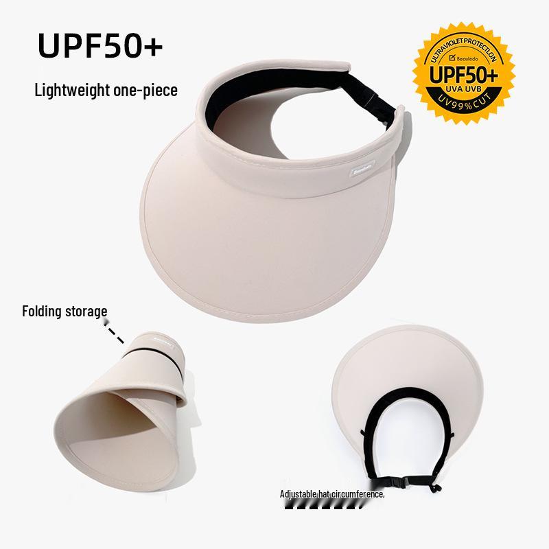 Dámsky skladací letný klobúk so širokou strieškou na ochranu pred UV žiarením s krytom na tvár.