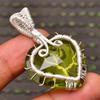 Peridot Heart Shape Tree Of Life Gemstone: 925 Sterling Silver Handmade Jewelry Pendant