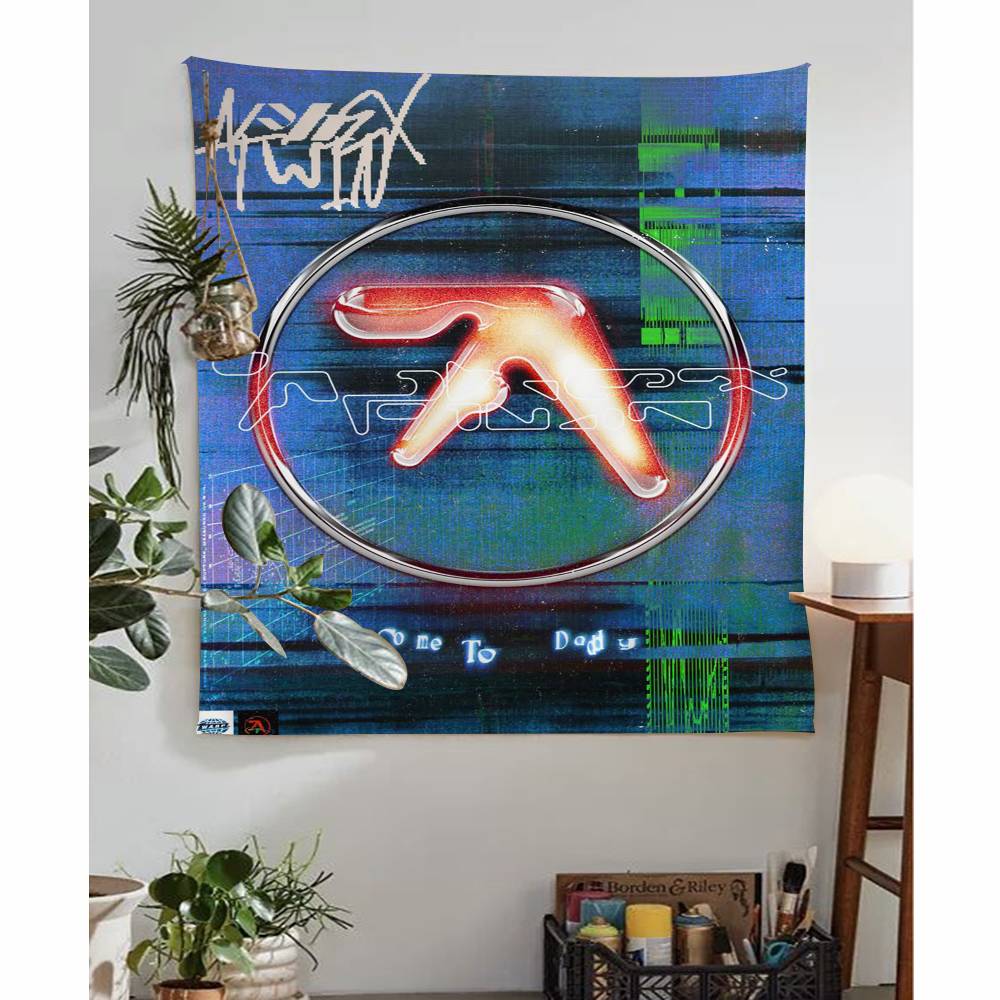 Aphex TTwin DJ Retro Colorful Tapestry Wall Hanging Bohemian Wall Tapestries Mandala Wall Hanging Sheets
