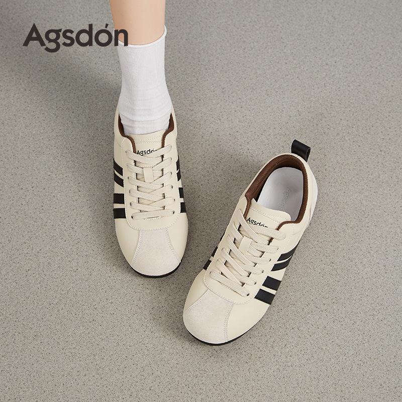 Augustine flat-bottomed German training shoes women's 2025 new summer soft-soled Forrest Gump shoes student sports and leisure white shoes