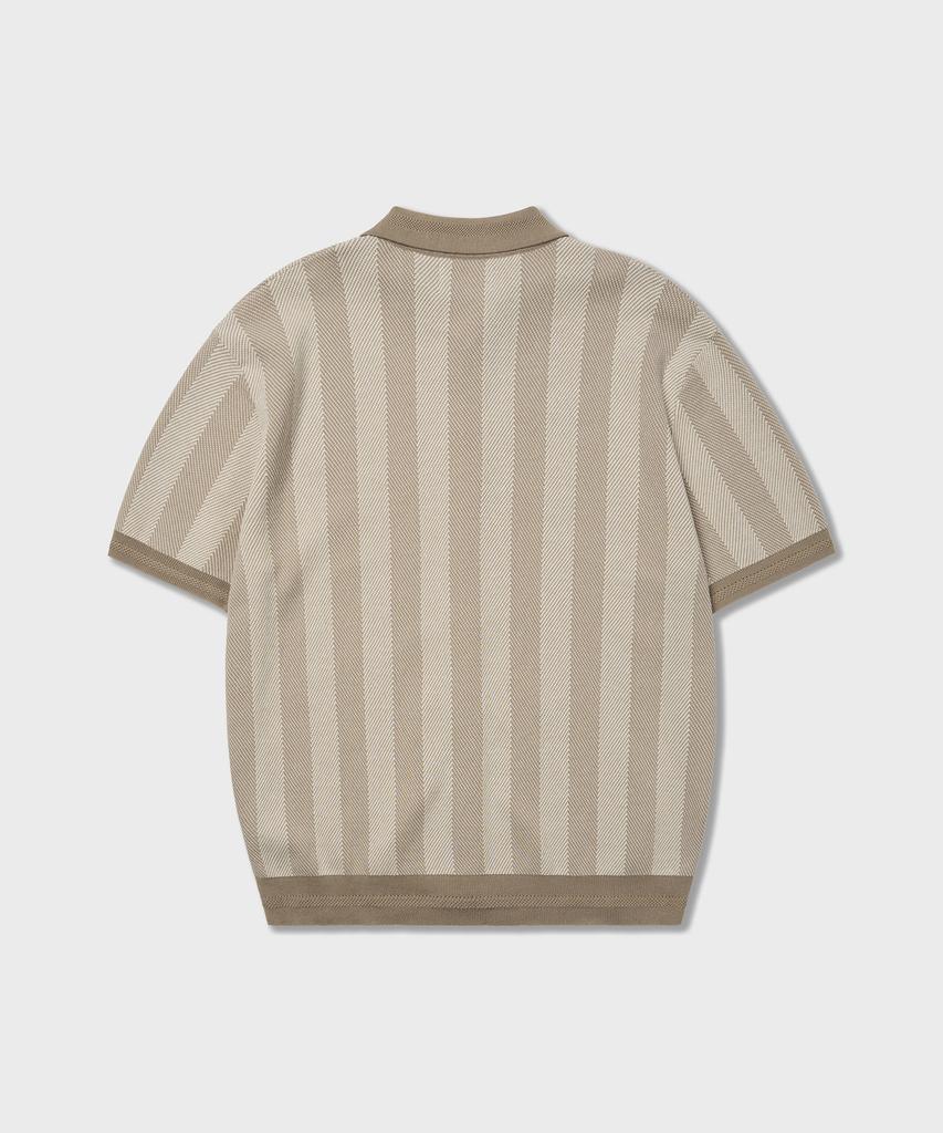 AMFEAST Mojito Herringbone Knit Shirt Beige