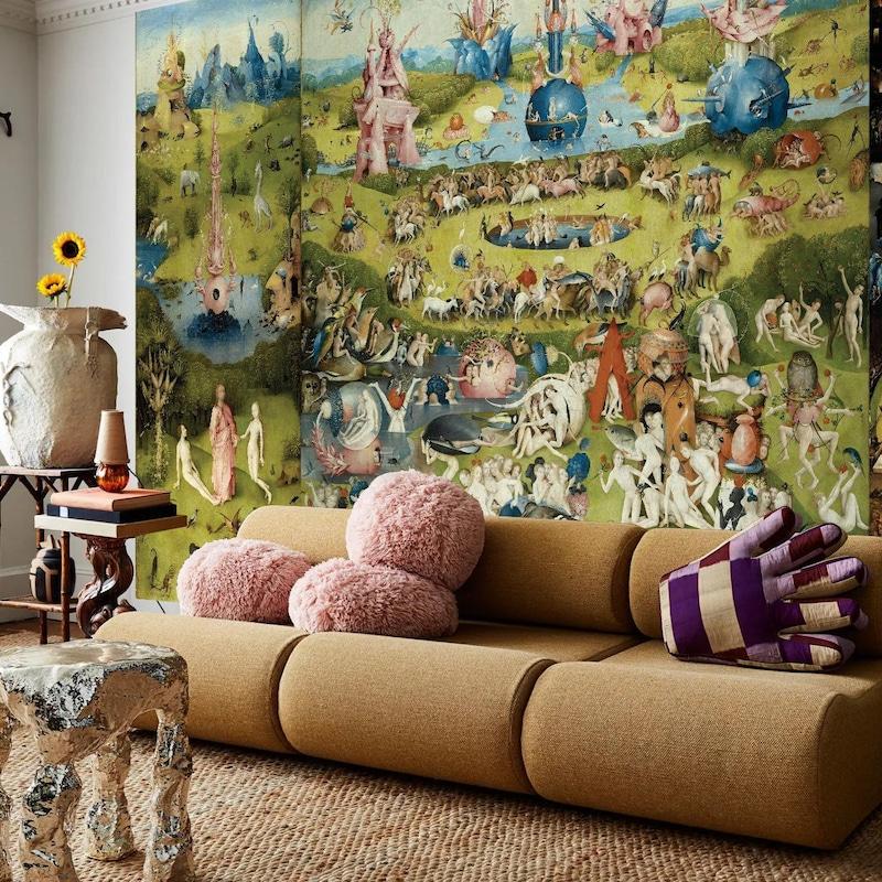 Tapestry triptych Bosch s Garden: Earthly Delights 75x100 чёрный