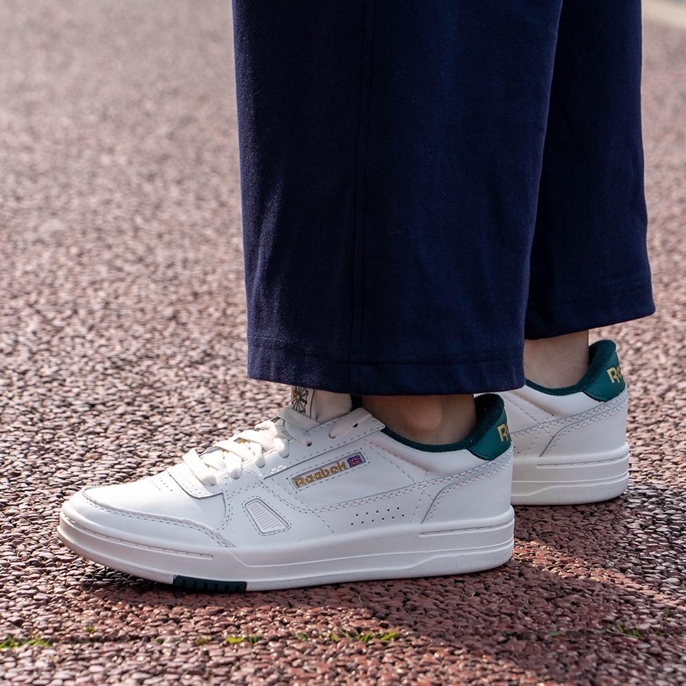 Reebok LT Court Chalk Collegiate Green Unisex Sneakers White Vintage-Chalk 100201262